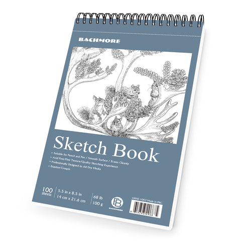 100 Sheet Sketch Pad Strathmore Notebook 5.5 x 8.5 Drawing Paper  Sketchbook